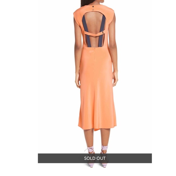 Tibi Dresses & Skirts - Tibi orange open back short-sleeve dress 4